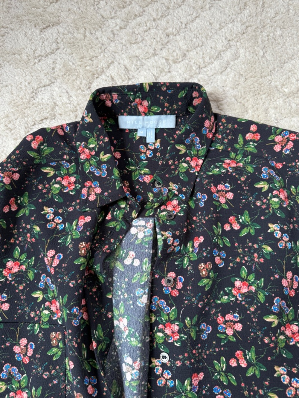 Hill House Home Matching Floral Print Pant Set, Navy, Medium - Picture 9 of 9